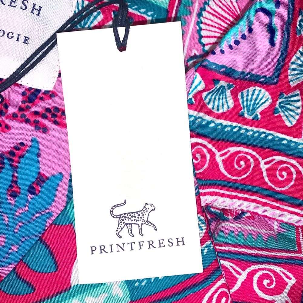 Printfresh Tidal Tape Luxury Pajama Set - Picture 6 of 6